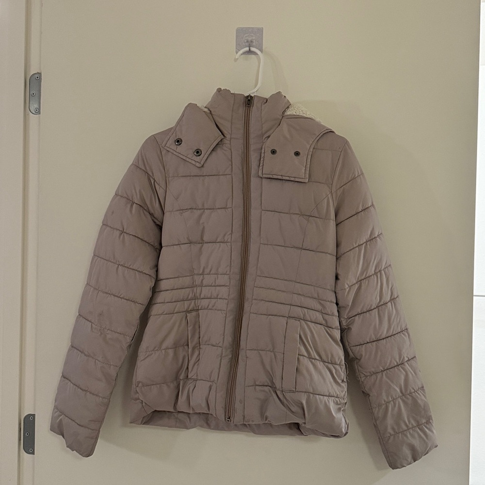 Stylish Tan Puffer Jacket